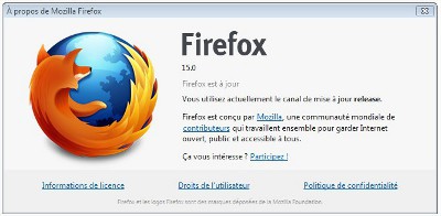 Firefox 15 disponible