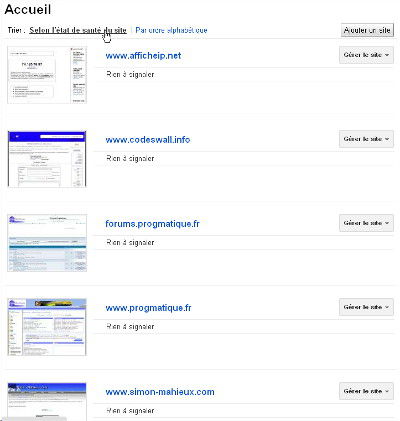 Google Webmaster Tools